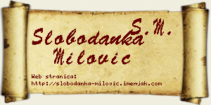 Slobodanka Milović vizit kartica